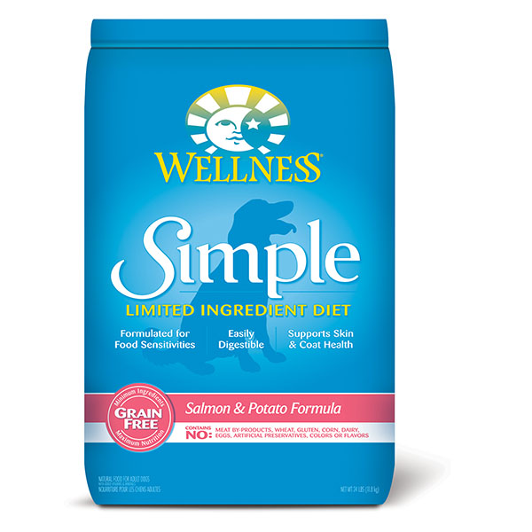 Wellness SIMPLE Salmon & Potato Formula (Gain Free) For Dogs 防敏三文魚薯仔配方﹙無穀物) 24lbs